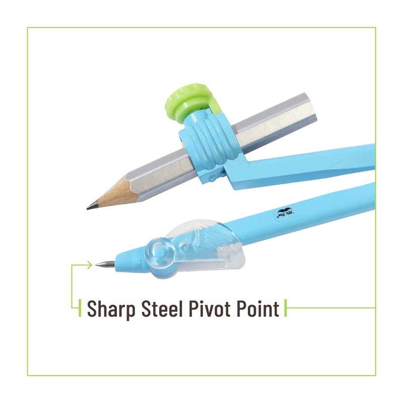 Mr. Pen- Compass for Geometry, Compass with Pencil, Drawing Compass