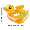 WATINC Swimming Ring Pool Inflatable for Children Yellow Duck Swimming