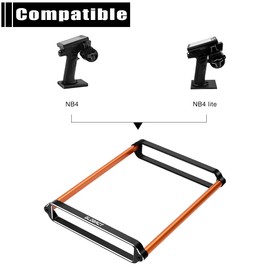 GLOBACT Aluminum Radio Transmitter Protector Frame Battery Protective Bracket for Flysky Noble NB4 Lite NB4 Transmitter Upgrade Accessories