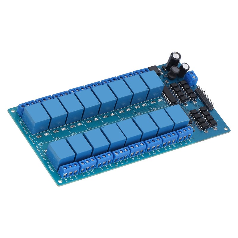 Relay Module 16 Channel with Optocoupler Protection Power Supply High
