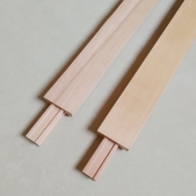 Btibpse Wooden Drawer Slides 17-3/4 Inches Classic Wood Center Guide