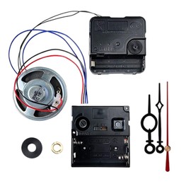 ＫＬＫＣＭＳ DIY Wall Clock Movement Mechanism with Hour Minute Second Hands, Wall Clock Replacement Parts with Chime for Bedroom Living Room Sturdy Room, Style B