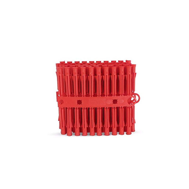 Talon Red 5-5.5mm Wall Rawl Plugs Plastic Fixing Plug Euro