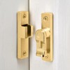 Wocoe 90 Degree Right Angle Gate Latches,Gold Zinc Alloy Flip