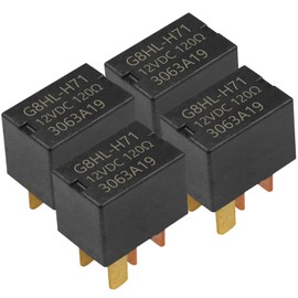 4 Pack AC Relay G8HL-H71 4 Pins Power Relay Assembly AC and Starter Relays,39794-SDA-A03,39794-SDA-A05,A/C Fan Motor,Multiple Use Relay Plug,Accord CR-V Odyssey Acura,Firs for Most Model of Car