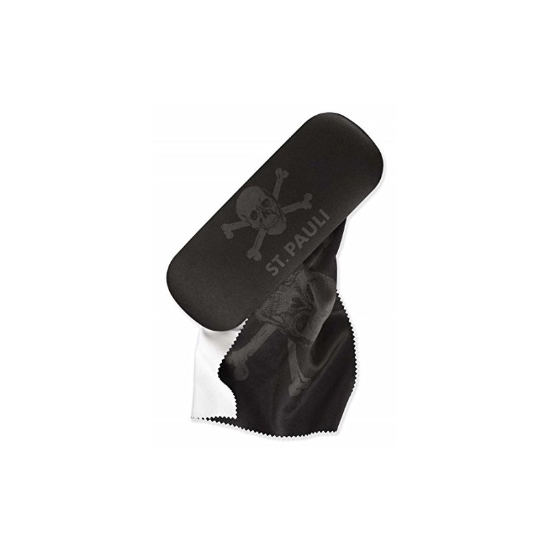St. Pauli FC Skull Glasses Case, black