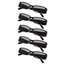 Gr8Sight 5-Pack Women Reading Glasses Sunshine Readers (Greylens)