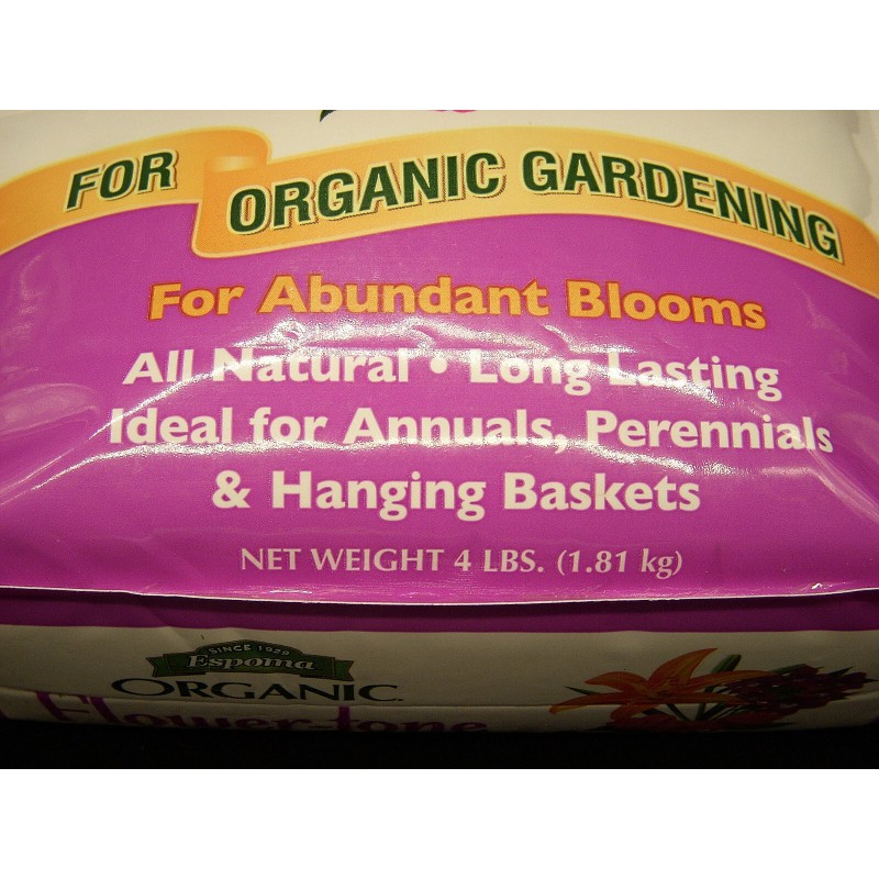 Espoma Organic FLOWER-TONE Bloom Booster PLANT Food 4 LB. Annual