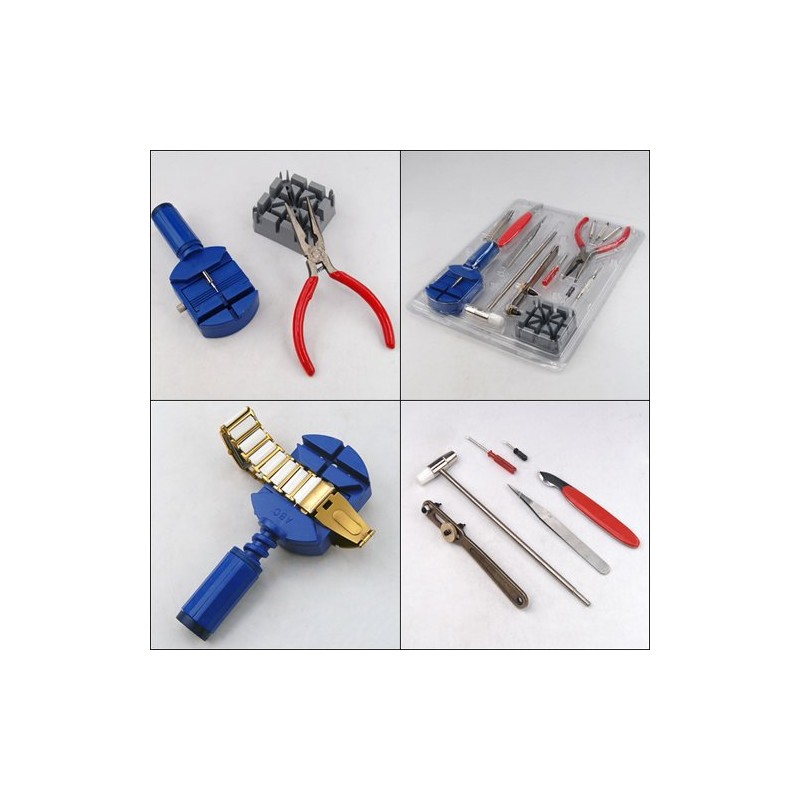 Accessotech 16 Piece Watch Repair Kit Set & Wrist Strap