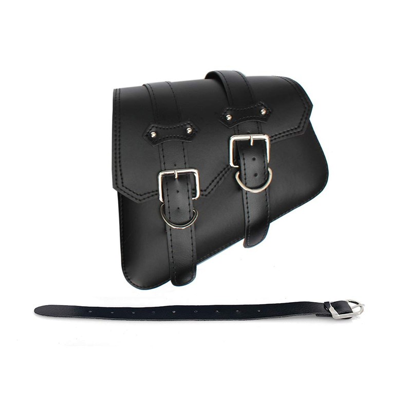 Motorcycle PU Leather Saddle Bag Universal Motorcycle Tool Bags (Right)