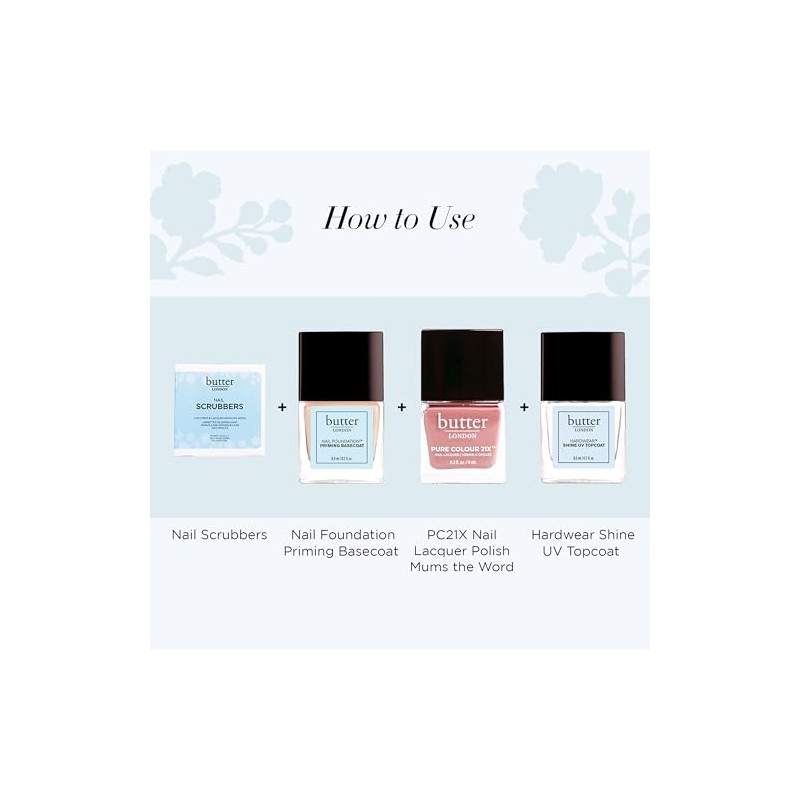 butter LONDON Scrubbers 2-in-1 Prep & Remover Wipes, 3.27 Oz.