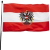 DANF Austria Flag 3x5 Foot Austrian National Banner