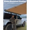 JOYTUTUS Vehicle Awning 4.6'x6.6' Roof Rack Pull-Out Sun Shade UV50+,