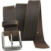 Nickel Smart Roan Mountain Brown Leather Belt - Distressed 48"