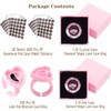 Lash Extension Kit, Diamond-Shape Lash Glue Rings, Aluminum Foil Glue