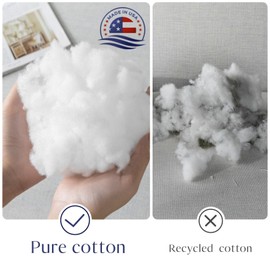 Ashler 12 x 20 Outdoor Pillow Inserts, Made in USA, Fall Decor Pillows, Set of 2, Water Resistant Throw Pillow Inserts Hypoallergenic Pillow Insert for Patio, Bench, Garden, Indoor Outdoor Decorative