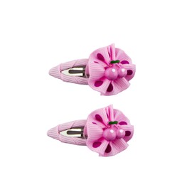 Hand® 2 Pairs of Pretty Rose and Fruit Hair Clip Slides 5x2.5 cm
