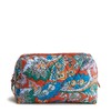Vera Bradley Cotton Medium Cosmetic, Flowers + Feathers, One Size