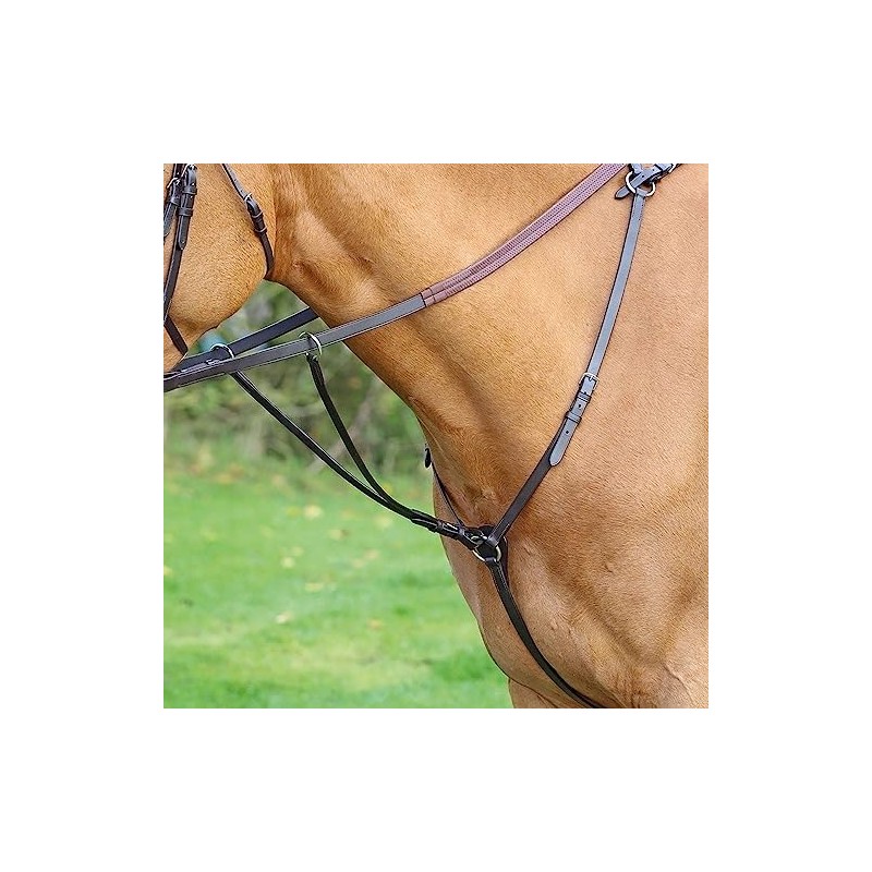 Shires Aviemore Hunt Weight Breastplate-Havana Pony