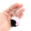VmG-Store Motorcycle Helmet Retro Keyring with Functional Clasp XL, pink