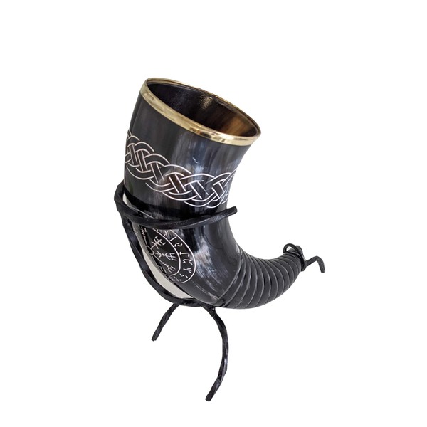 Hornerey King's Horn Drinking Horn Buffalo Horn 500 ml