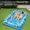 JAMBO XXL Inflatable Tanning Pool Lounger Float, 80 x 56