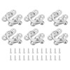 sourcing map 6 Pcs Vintage Lock Clasp, 27 x 32mm