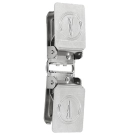 ANDUSTRIAL - Large Double-Sided Alligator Rug Clips for Extending Or Joining Two Heavy and Thick Rugs for Display, Ideal for Strip Curtains - Silver, 10 Clips