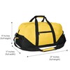 21" Large Duffle Bag with Adjustable Strap (Gold/Yellow)