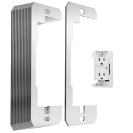Metal Flush Fit Leveling Plate Wall Spacer for Wall Repair and Loose Outlet Fix - Silver, 15PCS