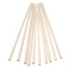 15cm Wooden Craft Sticks - Hardwood Dowels Poles 6mm Diameter