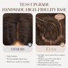 Hair Toppers for Women Real Human Hair,TESS 100% Remy Human