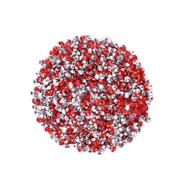 FRCOLOR 1000pcs Acrylic Rhinestones Jewelry Making Kit Holographic Silver Crystal Beads for DIY Decorations