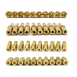 40Pcs Carburetor Main Jet Slow Pilot Jet Kit, 30Pcs Carburetor Main Jets and 10Pcs Slow Jets Pilot Fits for PWK K-eihin OKO KOSO CVK Carbs Jet Kits