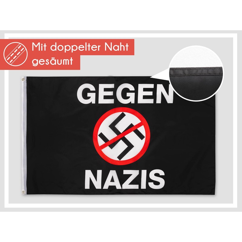 PHENO FLAGS Flag Against s – 90 x 150 cm