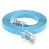 CableRack 7ft RJ45 to RJ45 Rollover Console Cable Baby Blue
