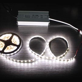 100W 12 Volt LED Power Supply, Waterproof IP67 LED Driver, 110V AC to 12V DC Converter, LED Transformer Low Voltage Output with 3-Prong Plug 3.3 Feet Cable for LED Light Strip, 8.5Amp