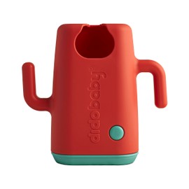 DIDOBABY Didopoucher - Squeeze Proof Holder for Food Pouches - Allows Baby to Self-Feed and Avoid Messes - 2 in 1, Also for Drink Boxes - Encourages Self-Feeding - Ergonomic Handles - Coral