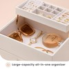 Lolalet Jewelry Box, Clear Window Jewelry Organizer with Drawer for