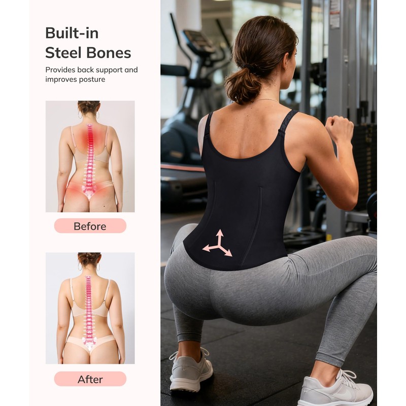 LODAY Waist Trainer Corset for Women Tummy Control Sport Workout
