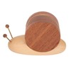 Snail Coaster Set with Magnet Cute Exquisite Eco Friendly Wood