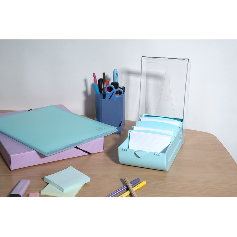 Exacompta Bunnybox 5346323D Flashcard File Pastel Green DIN A7 Landscape