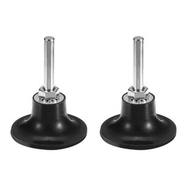 HARFINGTON 2Pcs 2" Disc Pad Holder Quick Change Discs 1/4" Shank Holder Mandrel for Die Grinder Sanding and Conditioning Discs, Black