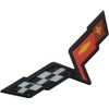 1Pcs Front Hood & Rear Fascia Crossed Flags Emblems Car