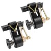 2-Piece Black Square Tube Mount Ladder Rack Ratchet Straps 1.5