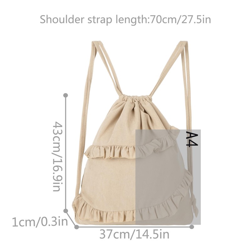 MilyaDE Straw Backpack Beach Bag Handmade Daypack Drawstring Bohemian Shoulder
