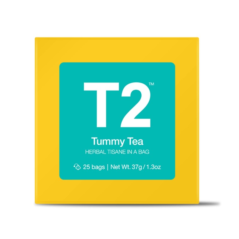 T2 Tea Tummy Tea Herbal Tea Bags in Box, 25-count