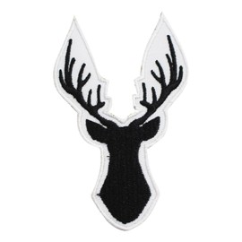 Deer Patch, Hunting Patch Embroidered Iron on Sew on Patch Badge for Clothes etc. 9x6 cm