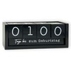 Countdown Calendar Wooden Cube with Theme Bar Permanent Year Table