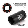 CASOMAN 2PCS 3/8" Drive 13/16" 5-Point Impact Grade Utility Socket,